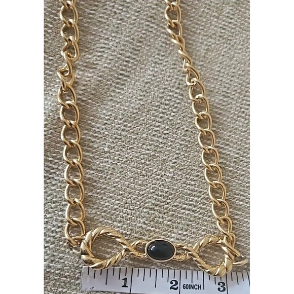 Vintage Monet Necklace Link Rope Opera Length 1960s 1970s - Picture 5 of 5